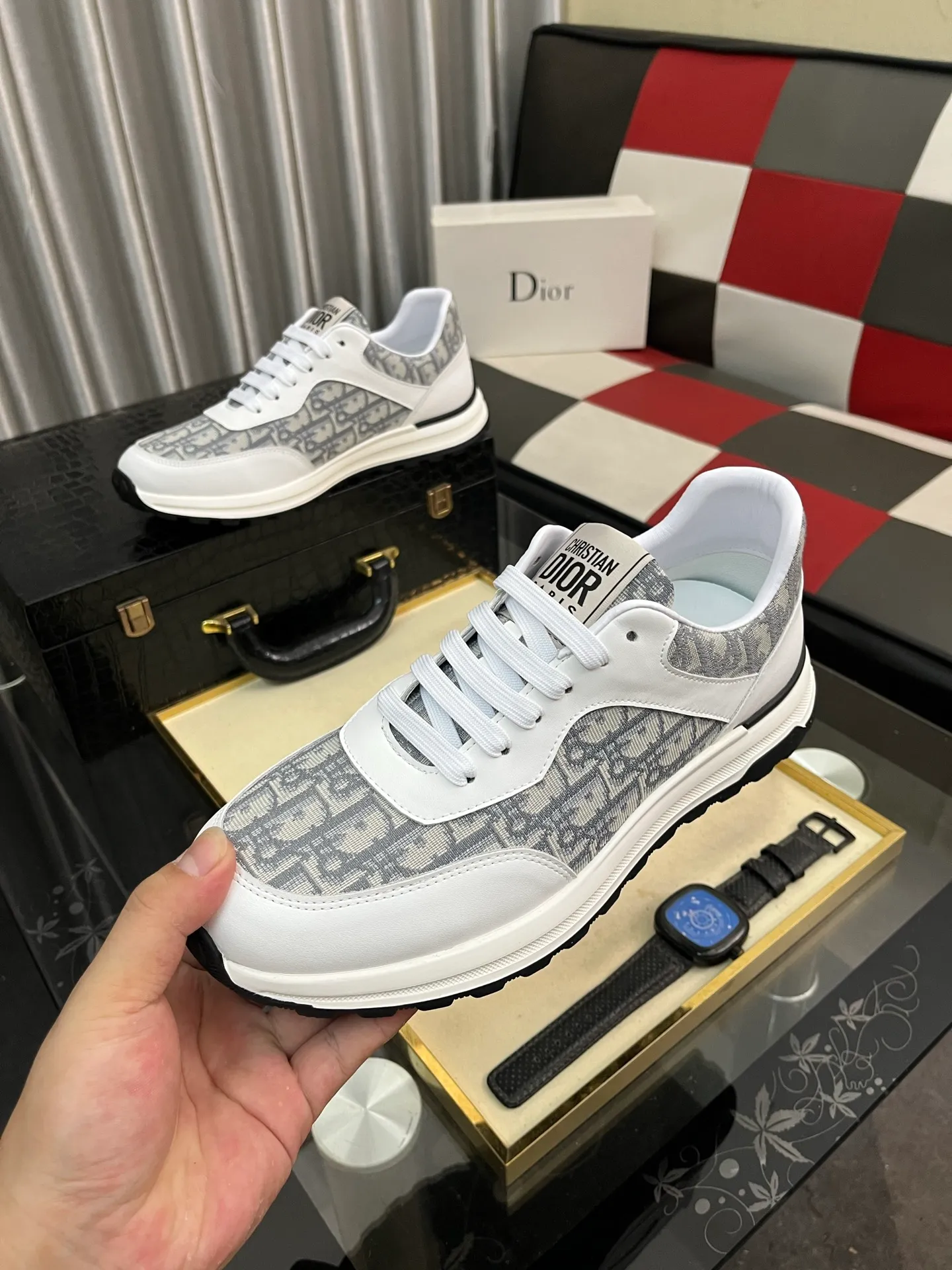 Men's Men's Shoes 💰420⌚️⌚️[Dior] 2025 Dior original lace-up low-top men's shoes Classic casual shoes 🔥This model is the official flagship model, with high quality and made by famous original factory designers. It is made of high-quality cowhide with original materials ➕comfortable and breathable mesh lining ➕pigskin insole, perfect last shape, generous and fashionable design, attracting many consumers, code number: 38--442️⃣Colors available
